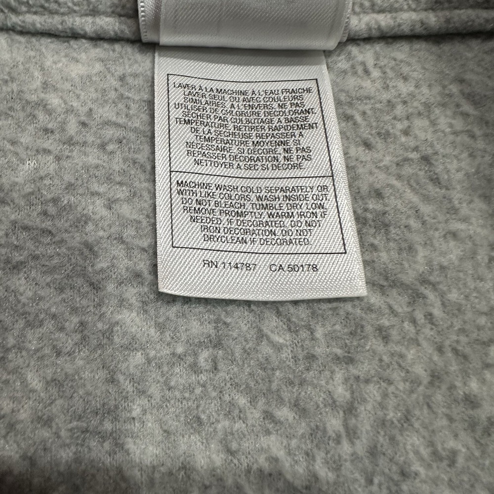 Disney Store Mickey Mouse Full Zip Jacket Gray Black Colorblock Fleece Mens L - Picture 5 of 7